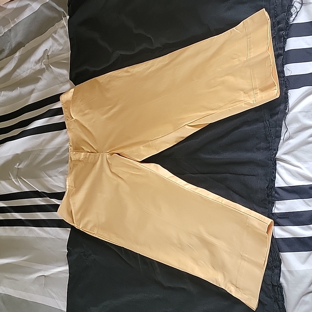 NWT, Plus-Size Ruby Rd. Capris,  Color Yellow,  Size 16 Petite